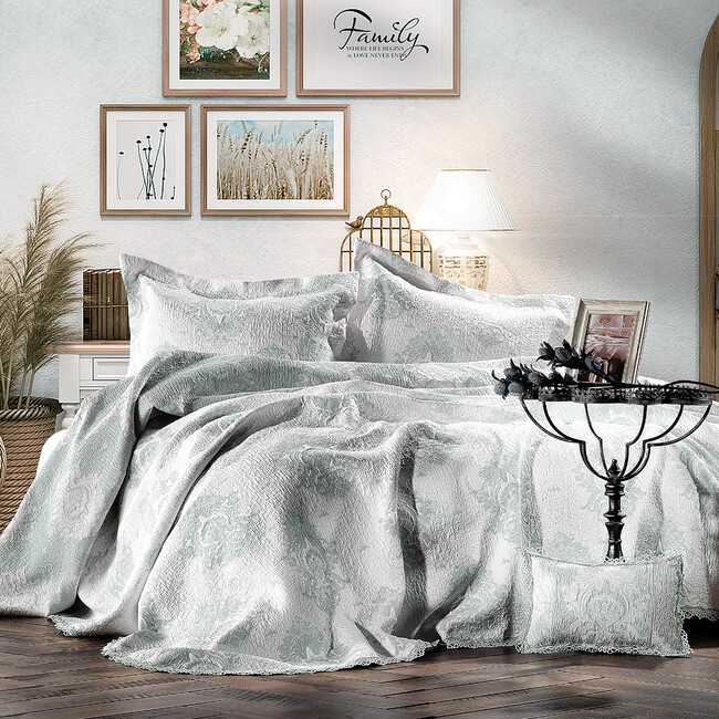 Покрывало Zebra Casa all days Damask YESIL