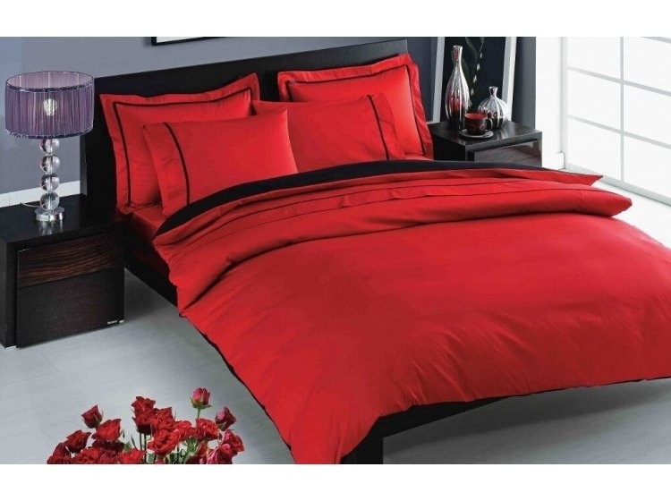 Постельное белье Delux Saten Prestige Kirmizi