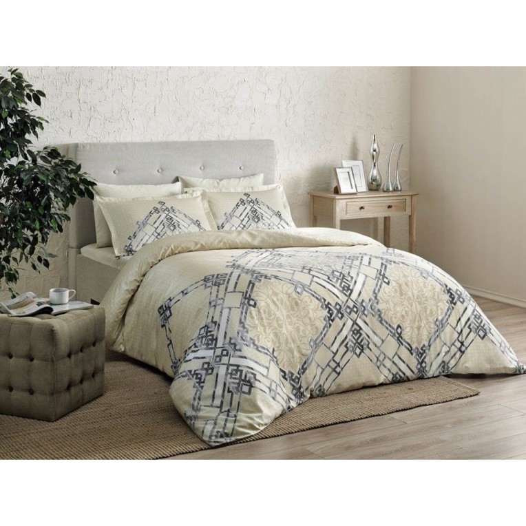 Постельное белье Delux Saten Neira V01 Bej