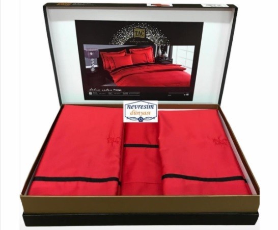 Постельное белье Delux Saten Prestige Kirmizi лучшего качества