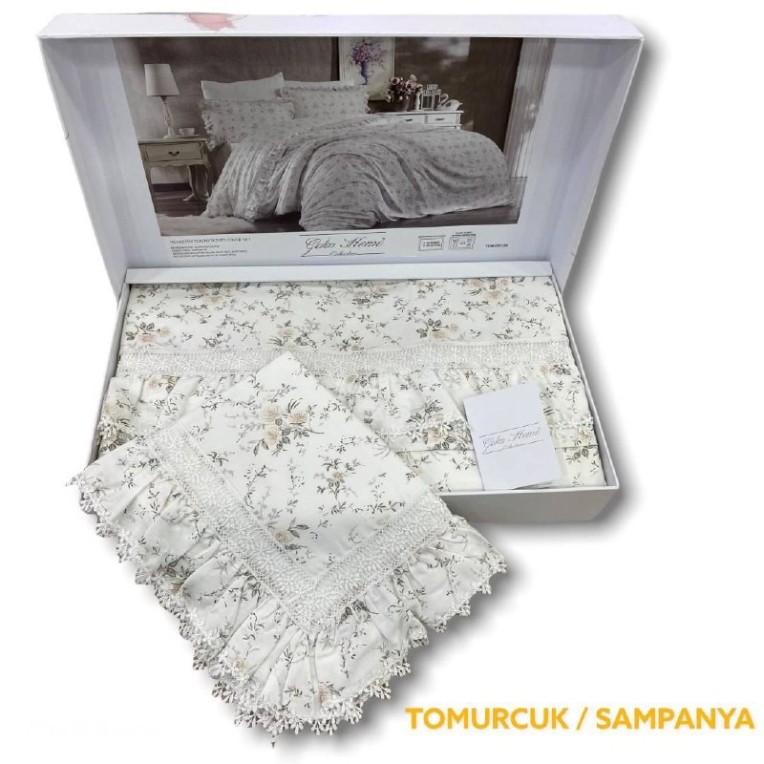 Постельное белье Gelin home LUX Tomurcuk Sampanya недорого в Алматы