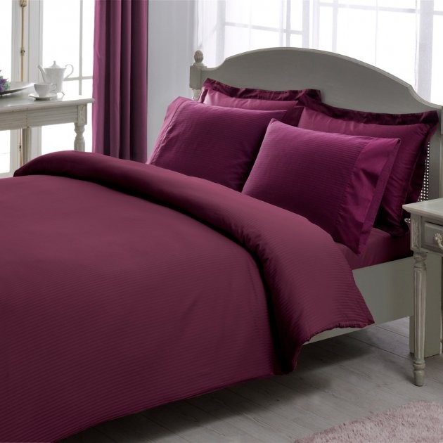 Постельное белье Premium Basic Stripe Saten Murdum