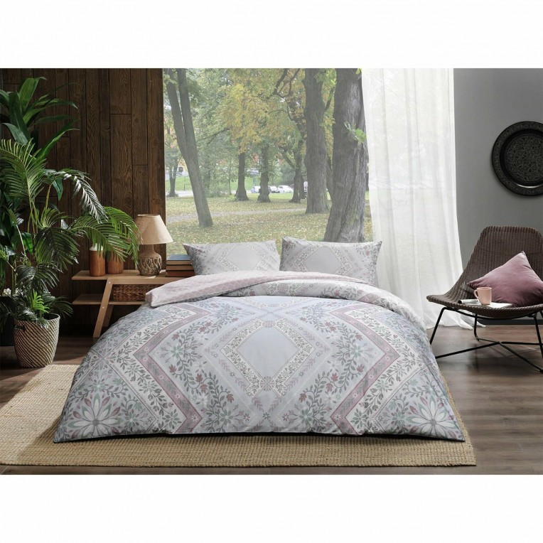 Постельное белье Ranforce Valeria V03 Pembe