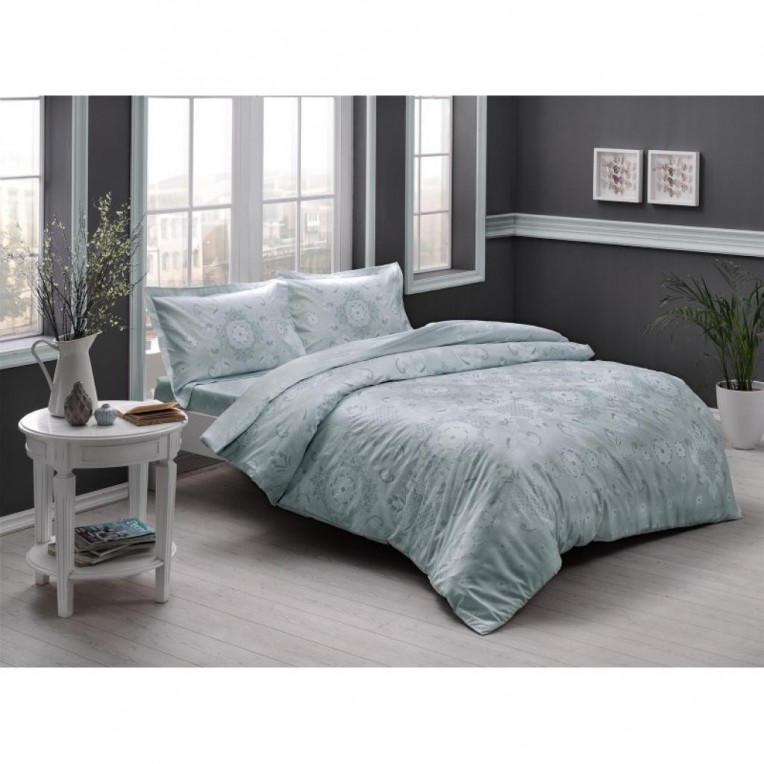 Постельное белье Saten Lucca V53 Mint недорого в Алматы